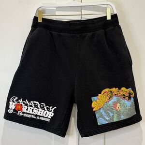 Chinatown Market Ransom Workshop Black Sweatshort Large Streetwear Lounge Grunge